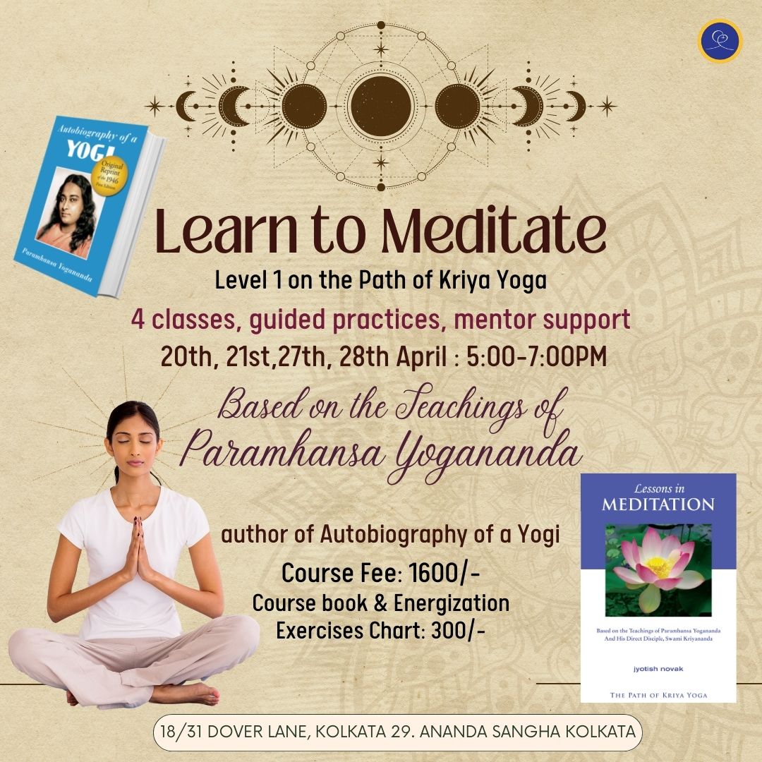 Poster for Learn to Meditate course